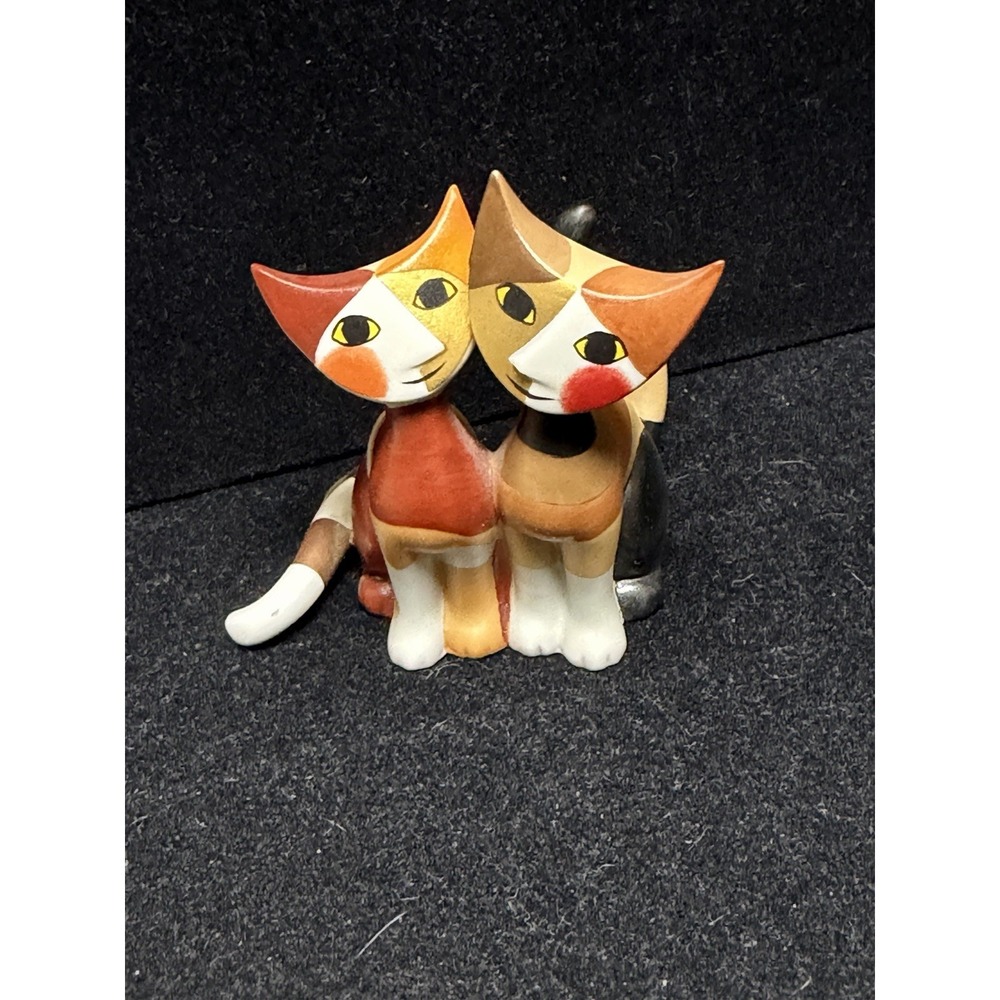 Rosina Wachtmeister Goebel Micio e Micia 3" Porcelain Cat Figurine